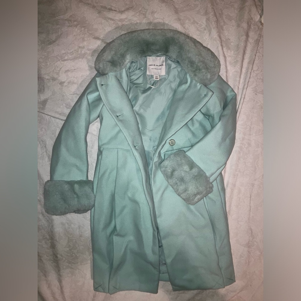 Janie and Jack Light Blue Pea Coat